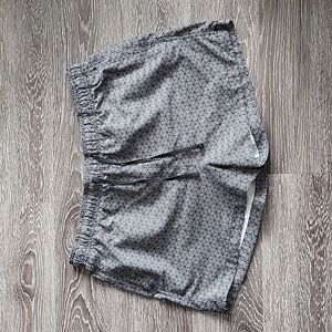 3" Geometric Swim Trunks